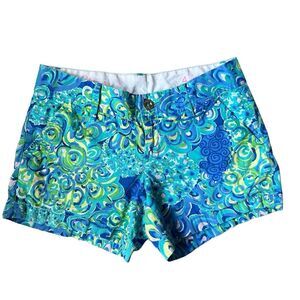 Lilly Pulitzer Callahan Shorts blue and green